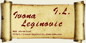 Ivona Leginović vizit kartica